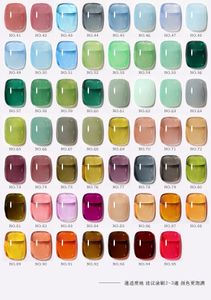 Vernis à ongles 15ml Summer Pudding Gel Transparent Jelly Top Coat Soak Off UV Art Vernis Semi Permanent 230712