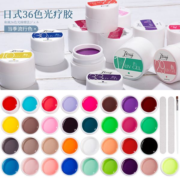 Esmalte de uñas 36 Color Mud Gel est Pure Paint DIY Art Design Quality Manicure Barnices UV 230802