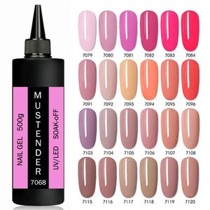 Nagellak 500 g pure kleur nagelgellak Candy Macarons nagelgel UV-gel naakt roze vernis nagellijm voor Morandi nagelsalon 120 kleuren 231020