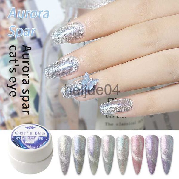 Vernis à ongles 5 ml Cat Eye Vernis à ongles Magnétique Emerald Laser Brillant Couleur Vernis à ongles Gel UV semi-permanent Vernis de trempage Colle à ongles x0806