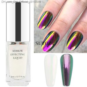 Nagellak 5ml chroom nagelgel aurora poeder vloeibaar metaal spiegeleffect semi-permanente vernis stofvrij gel manipulatie materiaal LEBBJ01 Z230804