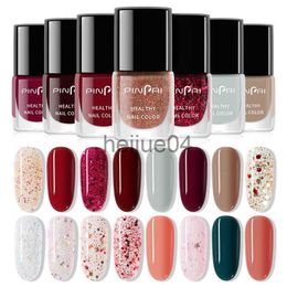 Vernis à ongles 6ml Pomegranate Red Series Nail Glitter Polish Shiny Nail Art Vernish Paillettes Nail Tips Décoration Laque Manucure Nails Polish x0806