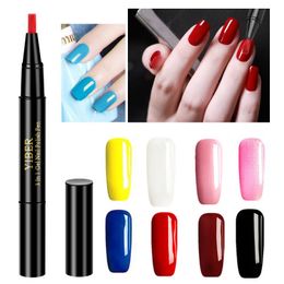 Vernis à ongles 8 couleurs 3 en 1 salon professionnel beauté une étape durable Nail Art paillettes vernis à ongles stylo Gel vernis stylo manucure outils 230711