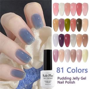 Nagellak 8 ml Zomer doorschijnende gelnagels Pudding Jelly Gel Nagellak UV-gel Semi-permanente vernis Ice Through Nail Art Gel-manicure 231016