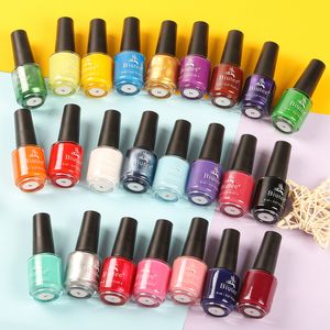 Nagellak Biutee 8 ml 24 Kleuren Stempelen Art Vernis met Peel Off Latex Zwart Wit Kleurrijke Stempel Decoratie 230802