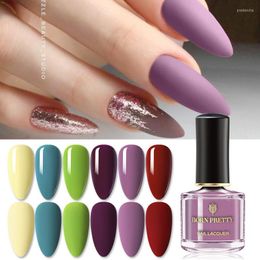 Nagellak geboren Pretty 6ml Summer Theme Solid Color Oil Based Art Varnish voor manicuring Design Decorations Tool