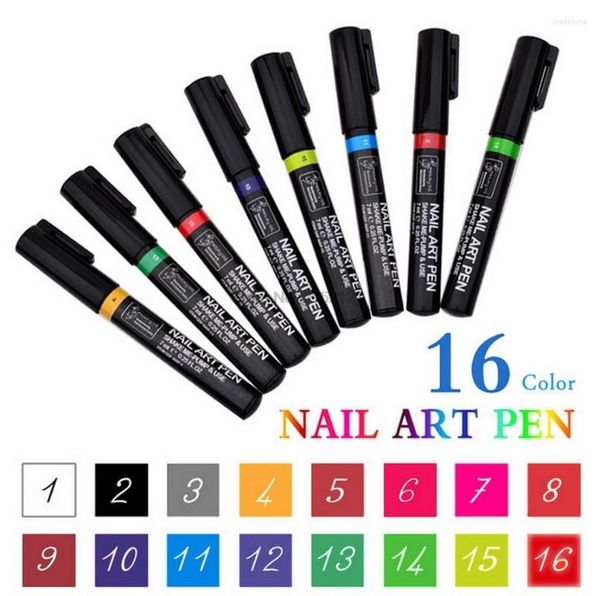 Vernis à ongles par DHL ou Ems 1000 pièces 16 couleurs Art stylo pour 3D bricolage décoration UV Gel Design dessin ensemble d'outils