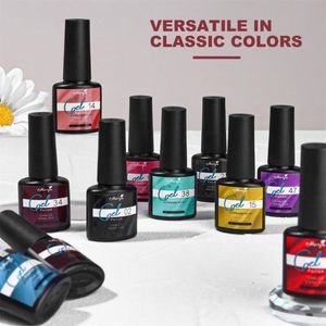 Vernis à ongles Vernis à ongles coloré Vernis à ongles Nail Art Glue Séchage rapide Manucure à ongles semi-permanente Soak Off LED Gel UV Vernis à ongles Fournitures pour ongles 230729