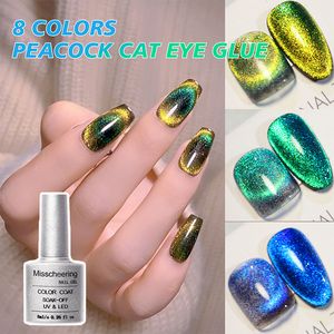 Esmalte de uñas Imprimación de color Gel de ojo de gato magnético Capa superior reflectante semipermanente Suministros de barniz híbrido 230802