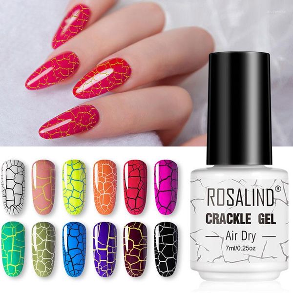 Vernis à ongles fissuré Séchage rapide longue durée Soak Off UV LED Crack Texture Gel Cosmetic Drop