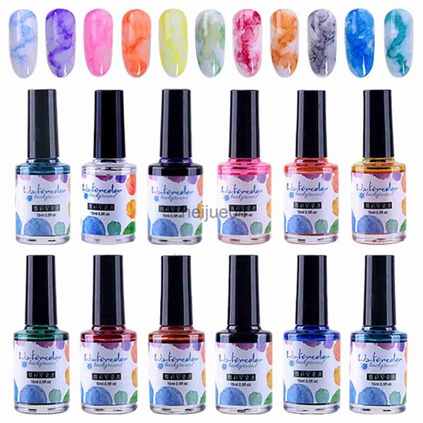 Vernis à Ongles Gel Vernis à Ongles Kit avec Base et Top Coat Accessoires pour Ongles Vernis à Ongles Gel Dye Changement Graduel Ongles Japonais DIY Matériel Eau x0806