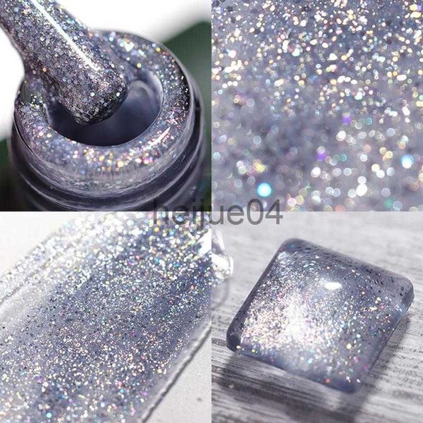 Vernis à ongles Glitter Paillettes Gel Vernis à Ongles Explosion Diamant Soak Off UV Gel Vernis Coloré Vernis À Ongles Gel Manucure DIY Nail Art Polish x0806