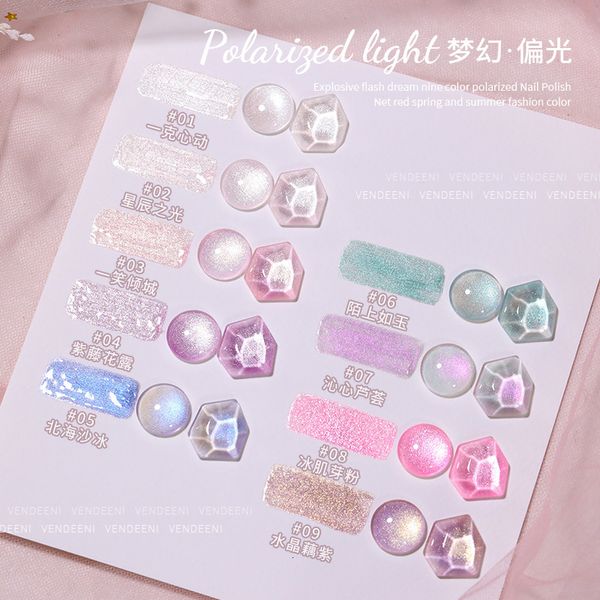 Vernis à ongles Highlight Series Gel Polish Diamond Glitter Gel Semi-permanent Holographic Soak Off Gel UV Vernis DIY Nail Art 230729