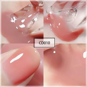 Vernis à ongles Jelly Ice Transparent Nude Color Free Baking Peut déchirer le blanc