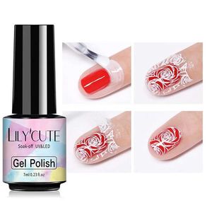 Nagellak lilycute 7 ml anti -ijskoude huidloze nail art latex no geur bescherming cuticle gel nagellak latex nail art d240530