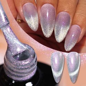 Nagellak lilycute 7 ml aurora kat magnetische gel nagellak nail art sparkle glitter gel varnis semi permanent afweekt af