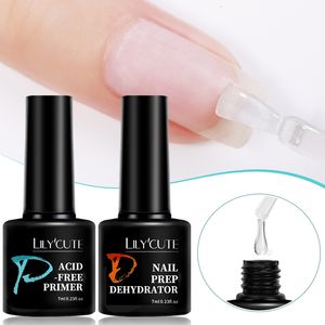 Vernis à ongles LILYCUTE 7ML Déshydrateur de préparation des ongles Vernis à ongles naturel Gel Vernis à ongles Air Dry Soak Off Base Top Coat Nail Art Vernis Manucure 230923