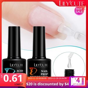 Nagellak LILYCUTE 7ML Nail Prep Dehydrator Natuurlijke nagelprimers Gelnagellak Luchtdrogend Soak Off Base Top Coat Nagelkunstvernis Manicure 231123