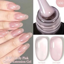 Nagellak lilycute 7 ml naakt roze jelly gel quick extension gel nagellak acryl transparante constructie gel semi permanent gel vernis y240425