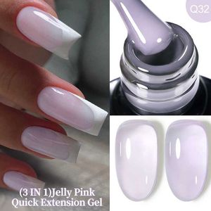 Nagellak lilycute 7 ml roze paarse veer snelle extensie gel nagellak voor ergonomie duurzame nail art rubber gebaseerde gel vernis d240530