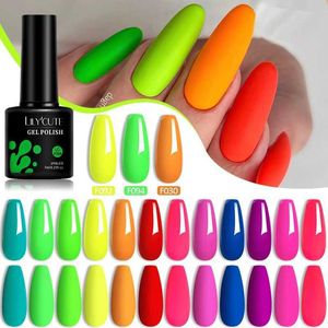 Nagellak lilycute 7 ml zomer neon gel nagellak heldere kleuren nail art semi permanent genieten van UV LED nagelgel Poolse basis toplaag Y240425