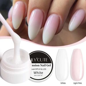 Nagellak lilycute 8 ml verlenging nagelgellak helder witte roze acryl extensie kristal nagel kunst afwezig UV Extend gel nagel manicure y240425