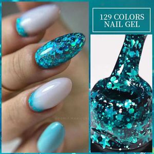 Nagellak lilycute glitter pailletten uv gel nagellak glanzende lente zomer kleur semi permanent afwezig allemaal voor manicure nail art vernis y240425