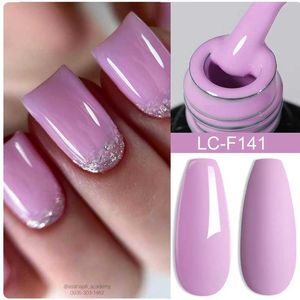 Nagellak lilycute roze paarse gel nagellak 184 kleuren semi permanent voor manicure base matte top jas afwezig van nail art uv gel vernis y240425