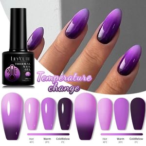 Nagellak LILYCUTE Roze Paars Thermische Gel 3 Kleuren Temperatuur Kleur Veranderende Losweken UV Manicure Langdurige 231020