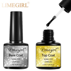 Nagellak Limegirl Matt Top Base Coat Heldere nagellak Vernis Semi-permanant UV Soak Off Gel Nagellak Lak Nagelprimer Gelvernis 230923