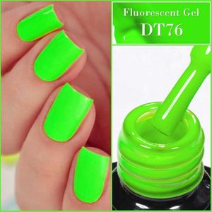Nagellak ontmoet over 7 ml groene fluorescerende gel nagellak