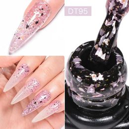 Nagellakmeting over 7 ml naakt glitter gel nagellak platina glanzende minerale pailletten afwezigheid van UV LED nagels kunst semi permanent manicure y240425