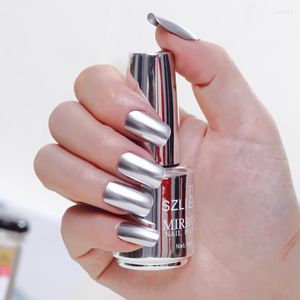 Nagellak Metallic Spiegel Glitter Vernissen Metaal Zilver Art 18ml