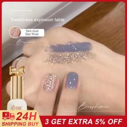 Vernis à ongles colle à ongles blanc 15 ml beauté et santé été vernis à ongles bicolore paillettes liquide Nail Art Flash 231020