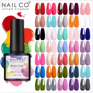 Vernis à ongles NAILCO 8 ml Gel couleur bonbon brillant vernis d'art de haute qualité laque paillettes pour ongles tremper la décoration UV 231020