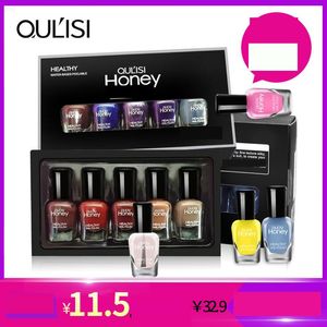 Esmalte de uñas Olis Set Secado rápido Sin hornear Peel Lágrima Agua Aceite para principiantes 5 ml 10 Botella Entrega de gotas Otyy6