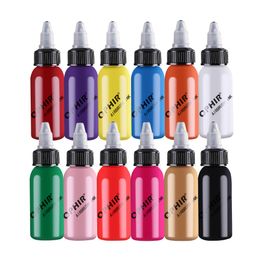 Esmalte de uñas OPHIR 12 colores Tintas de agua acrílicas / Tintas de uñas con aerógrafo para pintura de uñas Esmalte de uñas con aerógrafo 30 ML / Pigmento de botella_TA1001-12 230729