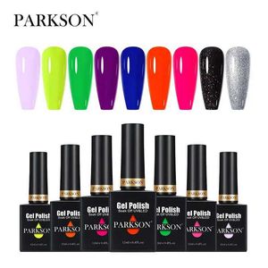 Nagellak Parkson 12 ml gel nagellak semi permanent glanzende zwarte fluorescerende nagellakgel vernis soap UV -gel primer D240530
