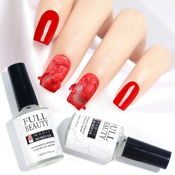 Removedor de esmalte de uñas 15ml Magic Burst Gel Remove Soak off Sticky Layer Cleaner Nails Degreaser Semipermanente Nail