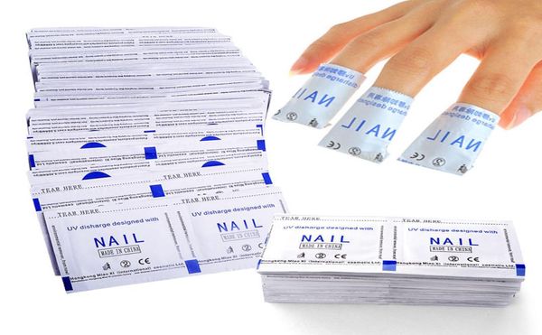 Enveloppe de feuille de vernis à ongles Ensemble de papier gel POLOSON ACETON PAUT PAUTURE NOIR ART Nettoyeur 200pcpack6601898