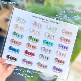 Nagellak Rormays Nail Dedicated Spar Magnetische Cat's Eye gel nagellak 24 kleurengroep Glanzende semi-permanente vernis UV LED-gel Fabriek 231123