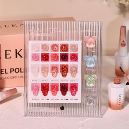 Nagellak Summer Ice Transparent Gel Supply Shining Color Semi Permanent Pearl Glitter Soak Off UV LED Painting 230718