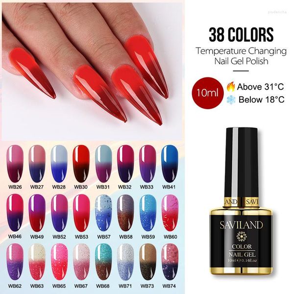 Esmalte de uñas Cambio de temperatura Gel Uv Lámpara LED Secado Poterapia Arte Uñas Accesorios-u W