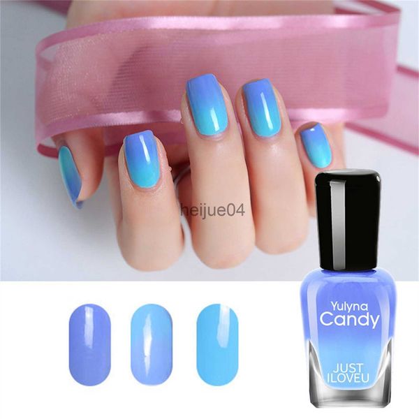 Esmalte de uñas Cambio de temperatura Esmalte de uñas Cambio de color dramático Control de temperatura Esmalte de uñas Duradero Impermeable Secado rápido 7ml x0806