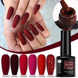 Nagellak UR SUGAR 75ml Autumn Red Series Gel Paint Art Semi-permanente manicure Losweken LED UV 231020