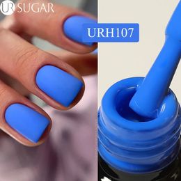 Vernis à ongles UR SUGAR Matte Klein Blue Gel 7 ml Bouteille en verre Automne Hiver Couleur profonde Semi Permanent Soak Off UV LED Manucure 231020