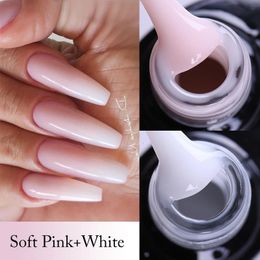 Vernis à ongles UR SUGAR blanc rose Nude Extension Gel Semi Permanent acrylique Art hybride vernis UV Led dur 231020