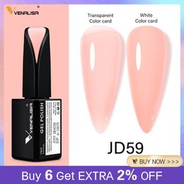 Nagellak Venalisa 15 ml gellak jelly kleur manicure formule matte toplaag luxe losweken UV LED kleurrijke nagelgellak 230901