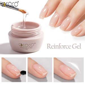 Vernis à ongles Venalisa GDCOCO renforcer Gel garder ongles C Arc UV Gel de construction couche de Base épaisse peinture dure Gel laque 5D Gel de modélisation 230927