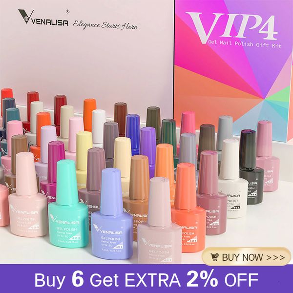 Esmalte de uñas Venalisa VIP4 Esmalte en gel para uñas HEMA GRATIS Cobertura completa Hermosa Semipermanente Soak Off UV LED Gel Esmalte en gel Esmalte en gel 230706